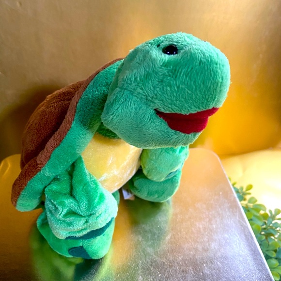 GANZ WEBKINZ COLLECTIBLE TURTLE HM150 LOGO ON SHELL SUPER SOFT 9” - Picture 3 of 12